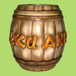 Aku Aku Vintage Tiki Mug Rum Barrel Las Vegas Japan